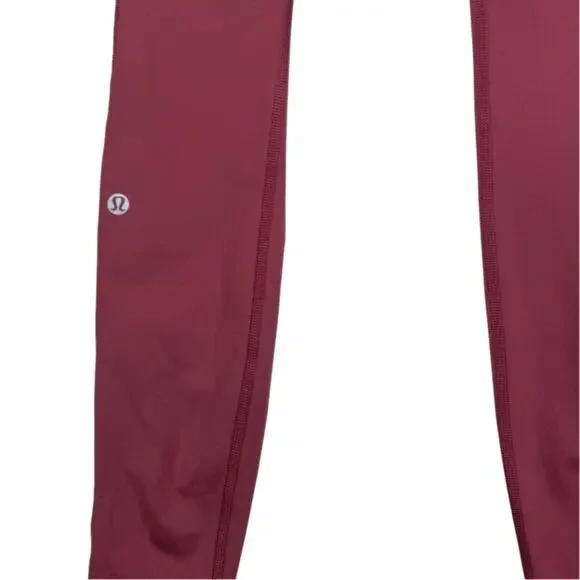 Lululemon Speed Up Leggings Mesh Panels Full Length Mid Rise 28" Savannah Brown - Picture 9 of 14